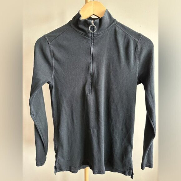 Lauren Ralph Lauren Ribbed Quarter O Ring Pullover Medium - Picture 2 of 8